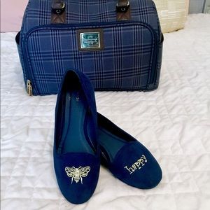 ✨😍MADDEN GIRL BLUE SUEDE FLATES✨